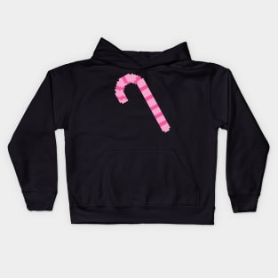 Pink Candy Cane 8 Bit Christmas Pixel Art Kids Hoodie